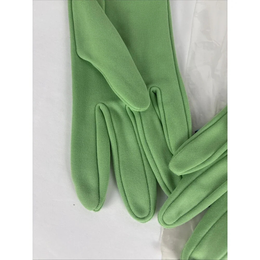 VTG Fownes Embraceable Gloves Lt Green Wrist Length Extra Size 8 - 8.5